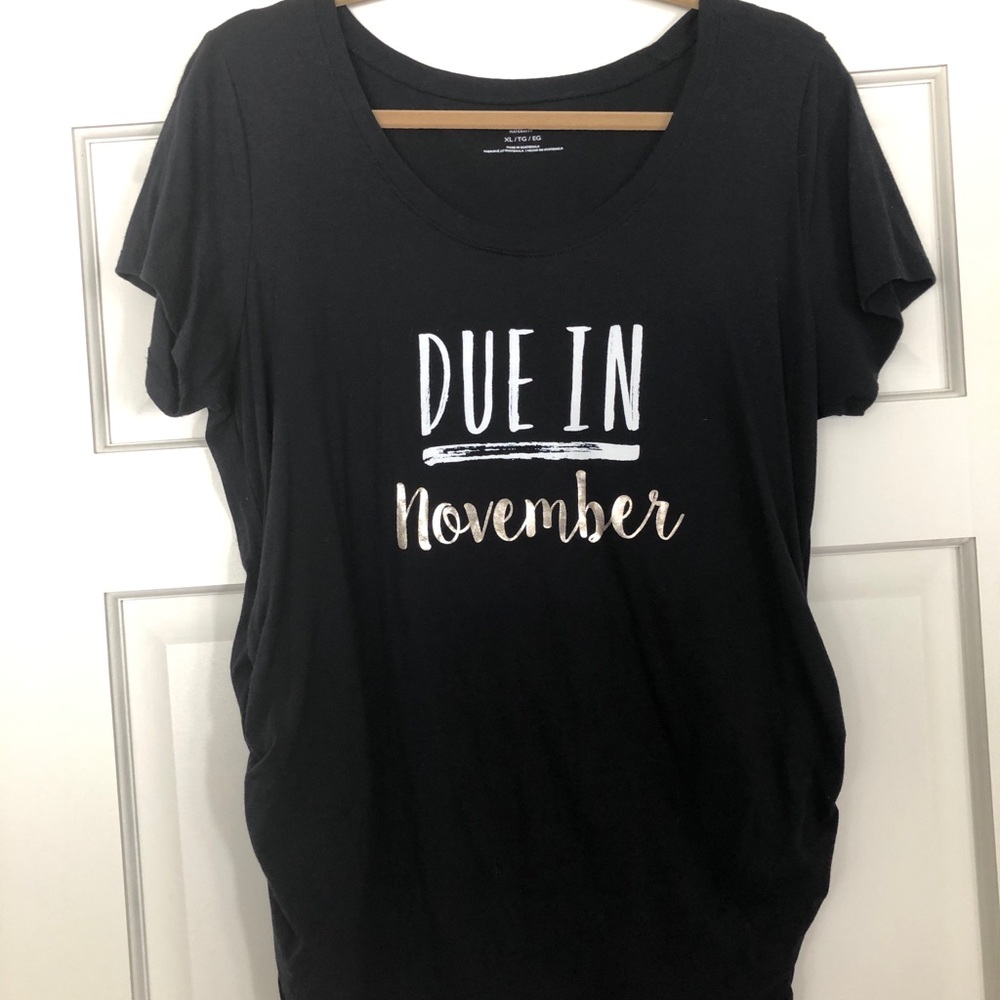 “Due in November” maternity shirt